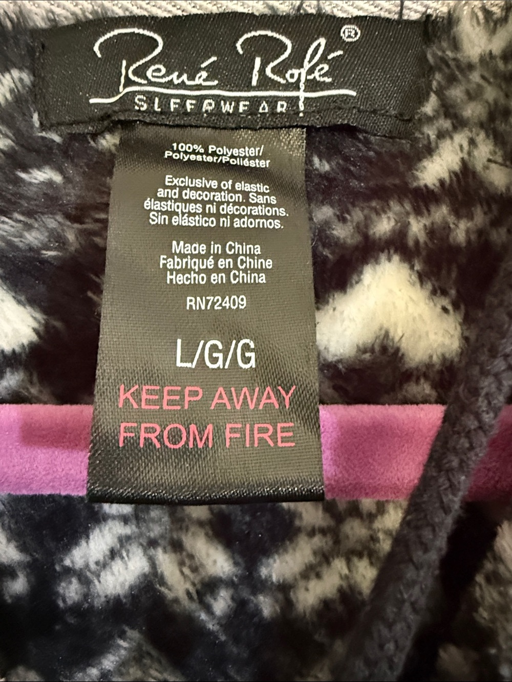 Black Rene Rofe Sleepwear - Picture 6 of 8